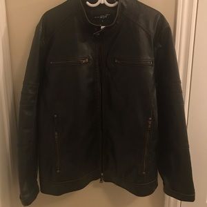 Black Rivet leather jacket